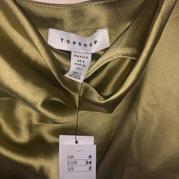 Satin cowl neck slip dress - Picture 3 of 3